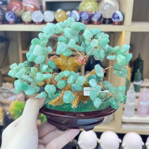 Cây Tài Lộc Aventurine – Cao 15cm