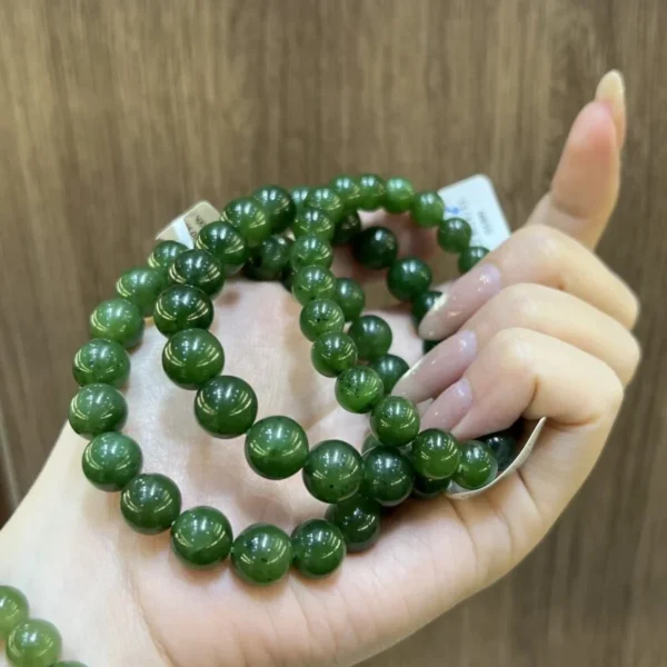 Chuỗi Đeo Tay Ngọc Bích Size 7mm đến 12mm