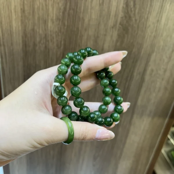 Chuỗi Đeo Tay Ngọc Bích Size 7mm đến 12mm