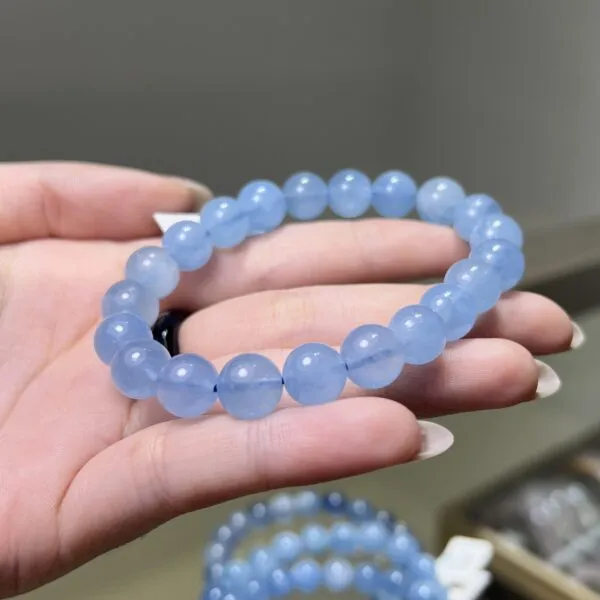Chuỗi Đeo Tay Đá Aquamarine Chuỗi Đeo Tay Đá Aquamarine