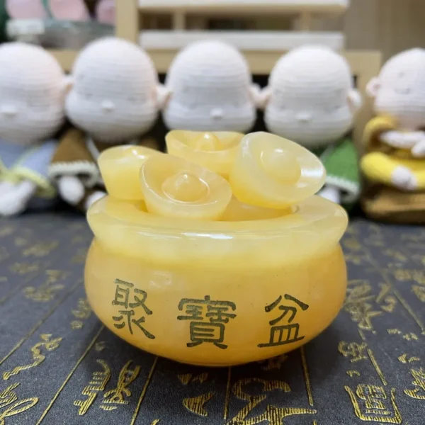 Bát Tụ Bảo Chiêu Tài Ngọc Hoàng Long – 10cm