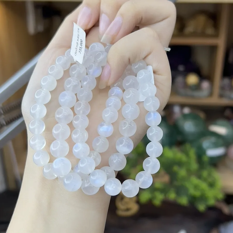 Chuỗi Đeo Tay Đá Mặt Trăng (Moonstone) Chuỗi Đeo Tay Đá Mặt Trăng (Moonstone)
