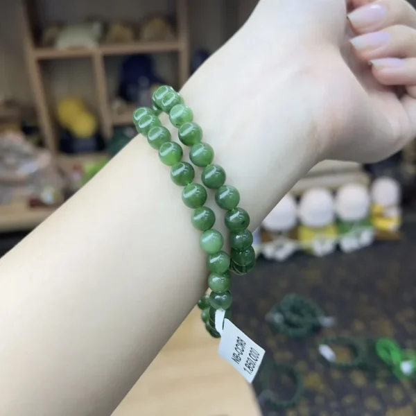 Chuỗi Vòng Cổ Đá Ngọc Bích Ít Ruồi – 7.5li
