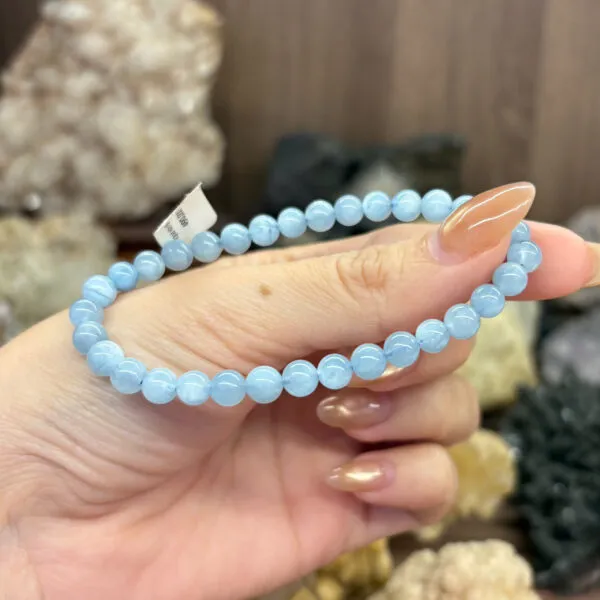 Chuỗi Đeo Tay Đá Aquamarine Chuỗi Đeo Tay Đá Aquamarine