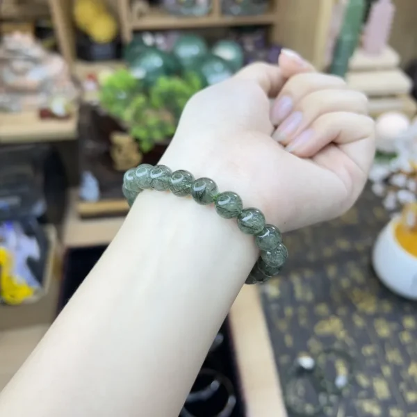 Chuỗi Vòng Đá Thạch Anh Tóc Xanh 39k Chuỗi Vòng Đá Thạch Anh Tóc Xanh 39k