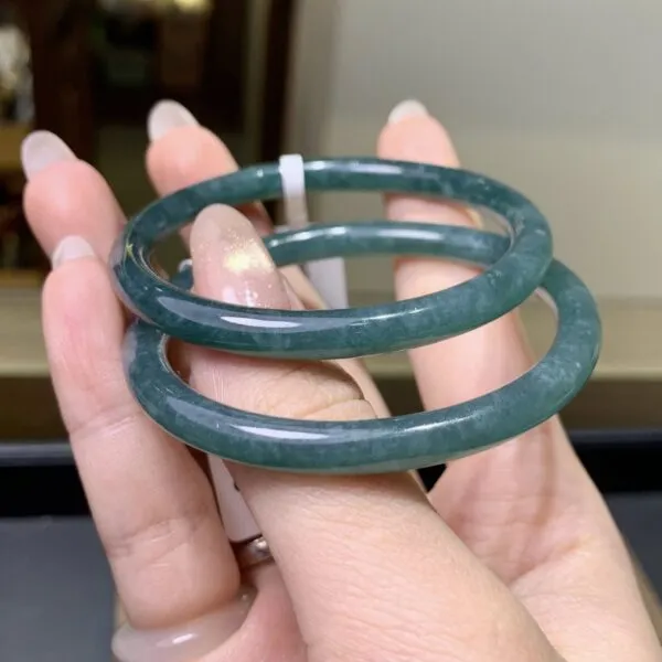 Vòng Cẩm thạch Ngọc lam đũa mỏng
