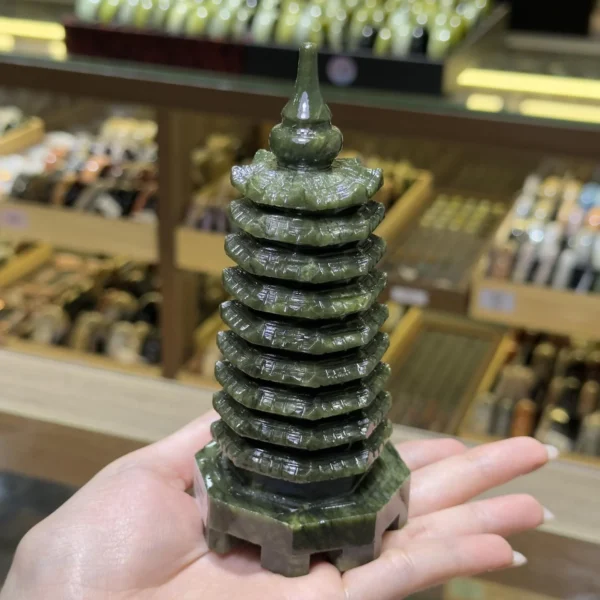 Tháp Văn Xương Serpentine cao 14cm