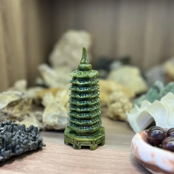 Tháp Văn Xương Serpentine cao 14cm