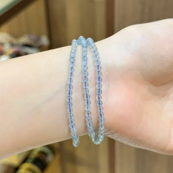 Chuỗi quấn tay đá Aquamarine 3mm – 4.5mm