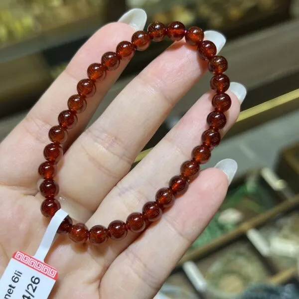 Chuỗi Garnet đeo tay Size 6mm