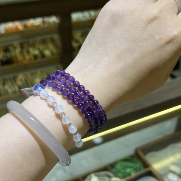 Chuỗi quấn thạch anh tím Size 5-6mm