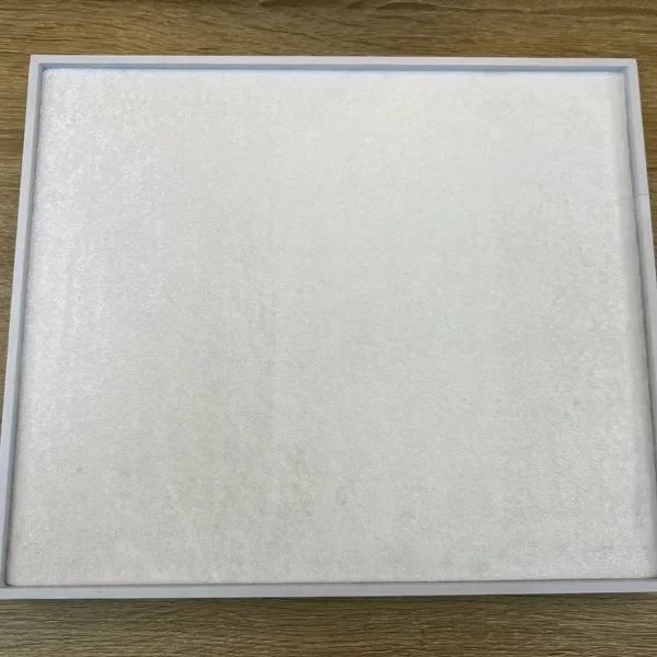 Khay Nhung Trống lớn (thường) 33x27x2.3cm Trắng