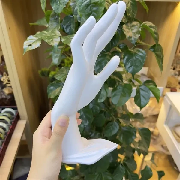 Bàn tay sứ đứng - trắng - Ảnh 2
