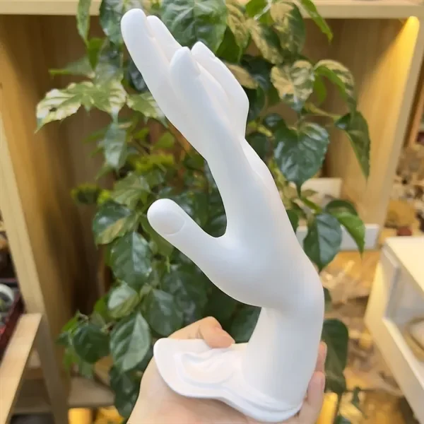 Bàn tay sứ đứng - trắng - Ảnh 3