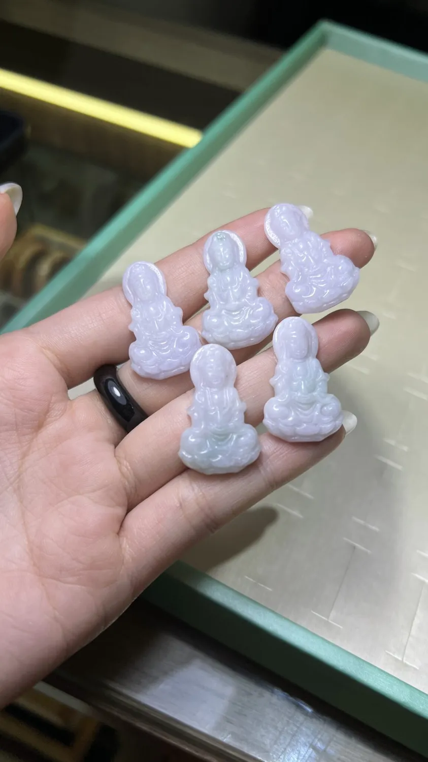 Mặt Quan Âm Cẩm Thạch