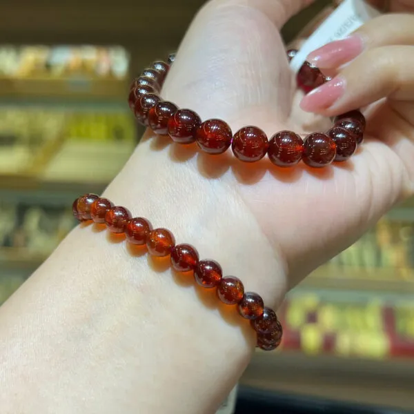 Chuỗi Garnet đeo tay Size 6mm