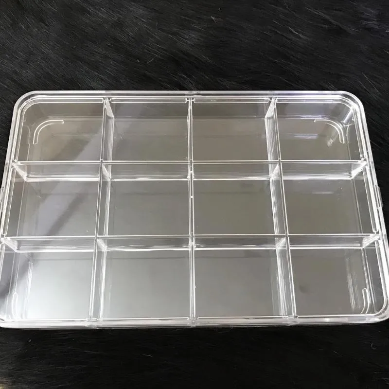 Khay Mica 12 ô đựng phụ kiện, đựng hạt xỏ size 22,5x14,5x3cm Khay Mica 12 ô đựng phụ kiện, đựng hạt xỏ size 22,5×14,5x3cm