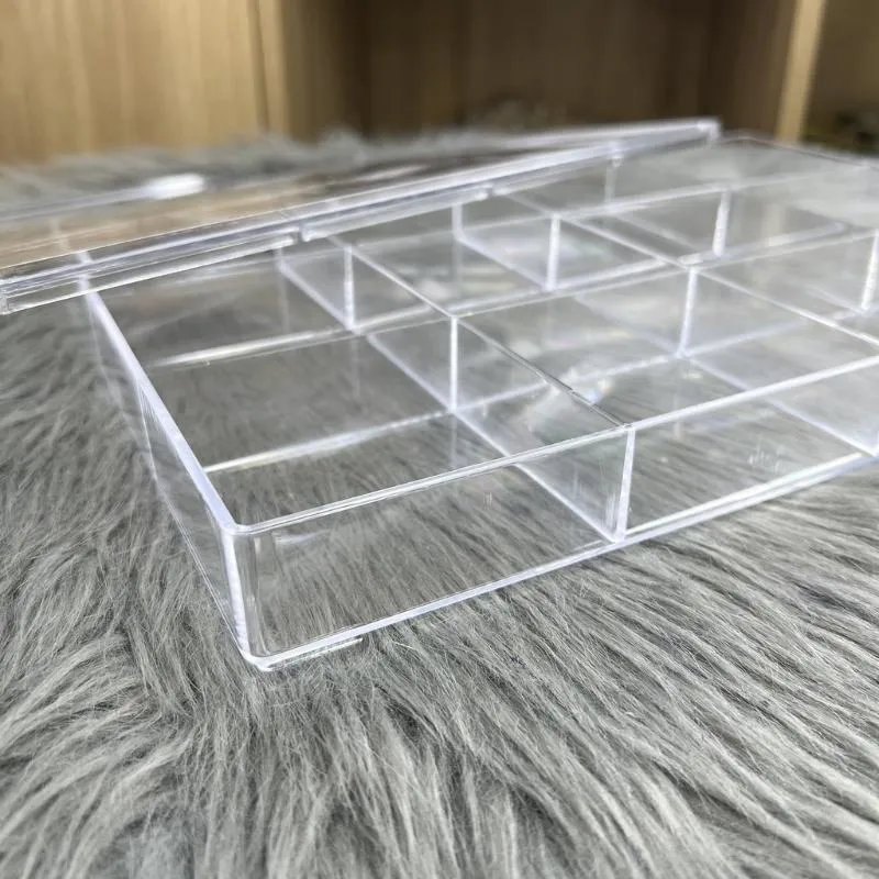 Khay Mica 12 ô đựng phụ kiện, đựng hạt xỏ size 22,5x14,5x3cm Khay Mica 12 ô đựng phụ kiện, đựng hạt xỏ size 22,5×14,5x3cm