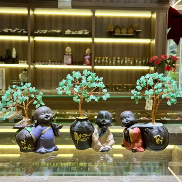 Cây tài lộc chú tiểu Aventurine