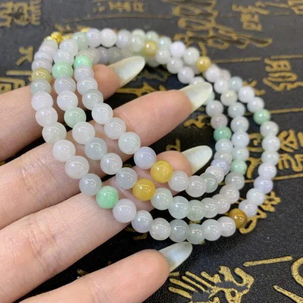Chuỗi cổ Cẩm thạch đa bảo Size 5mm – 6mm