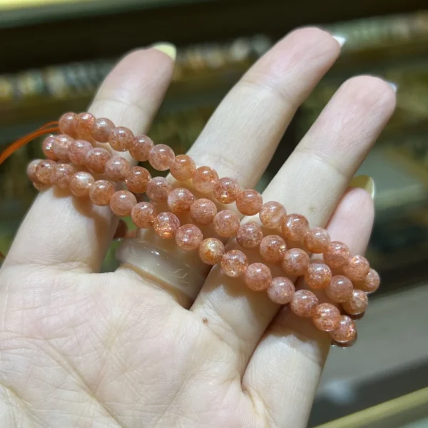 Chuỗi quấn tay đá Mặt Trời Sunstone Size 5.5mm – 6mm
