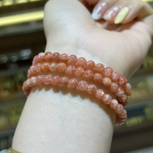 Chuỗi quấn tay đá Mặt Trời Sunstone Size 5.5mm – 6mm