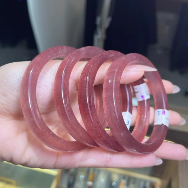 Vòng Thạch Anh Dâu Tây Đỏ