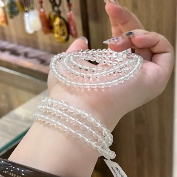 Chuỗi quấn Thạch Anh Trắng size 5mm đến 6.5mm