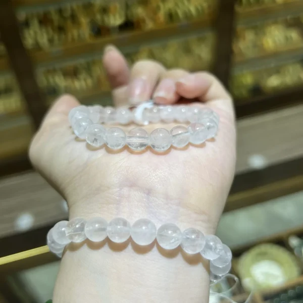 Chuỗi Thạch Anh Trắng đa dạng size hạt
