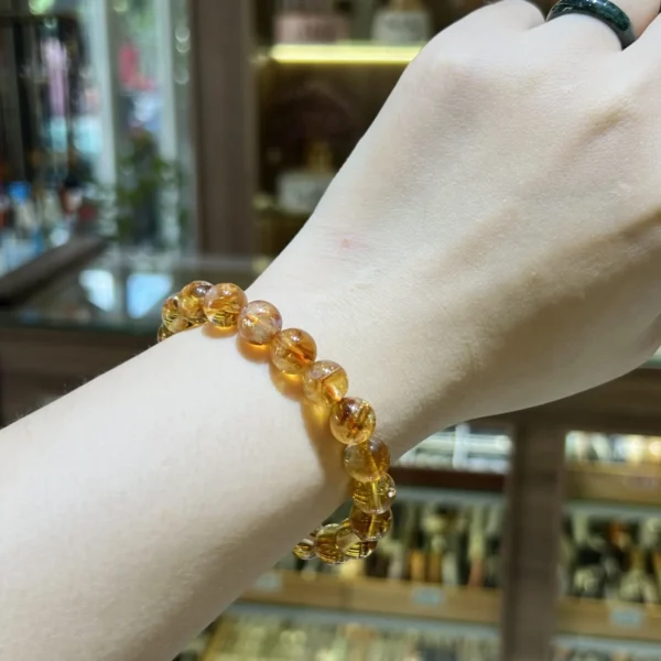 Chuỗi Thạch Anh Vàng Mật đa dạng size hạt